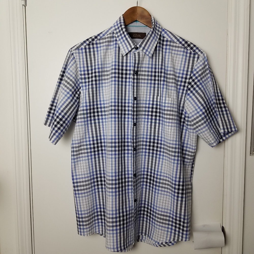 Tasso Elba Mens Short Sleeve Shirt size M.